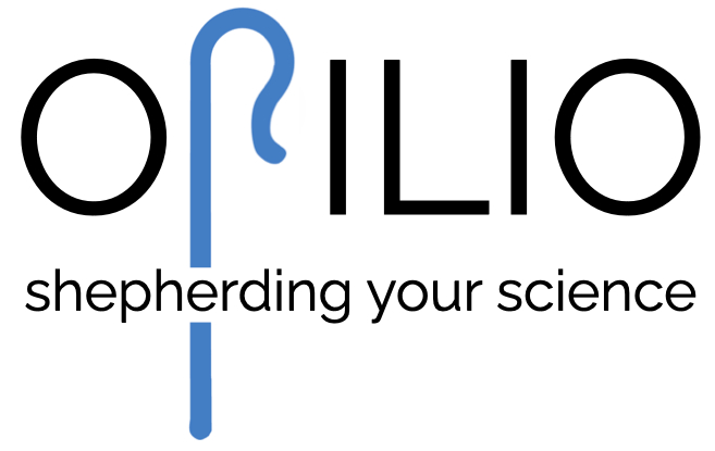 Opilio logo: shepherding your science